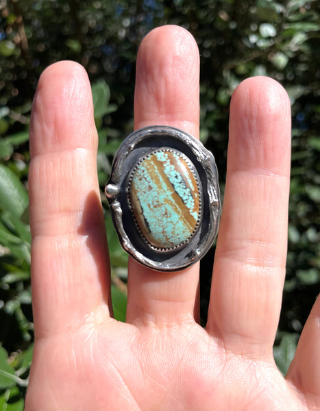 Twigs and Number 8 Sterling Ring