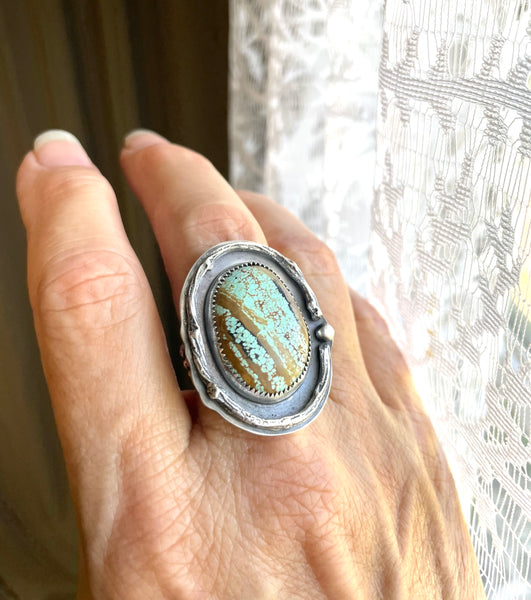 Twigs and Number 8 Sterling Ring