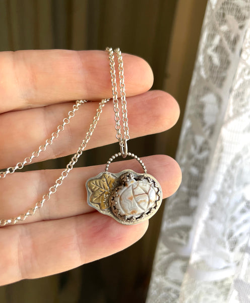 Petite Crazy Lace Agate Pumpkin