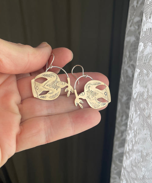 Made to Order-Peace Dove with Branch Earrings