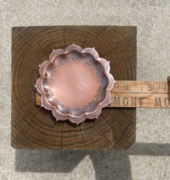 Mandala Copper Trinket Dish
