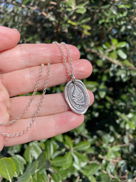 Silver Fern Medallion