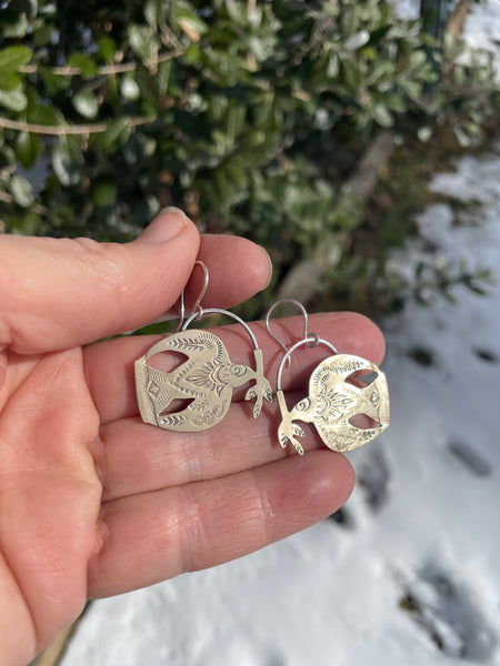 Made to Order-Peace Dove with Branch Earrings