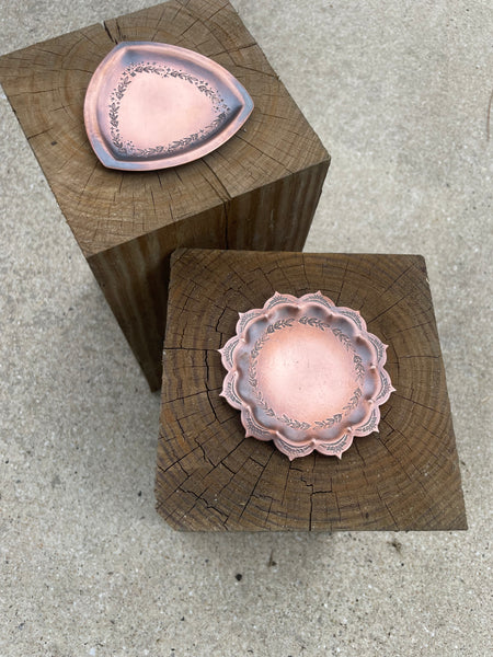 Mandala Copper Trinket Dish