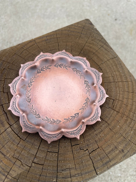 Mandala Copper Trinket Dish