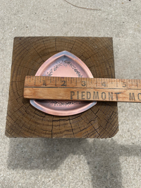 Triangular Copper Trinket Dish