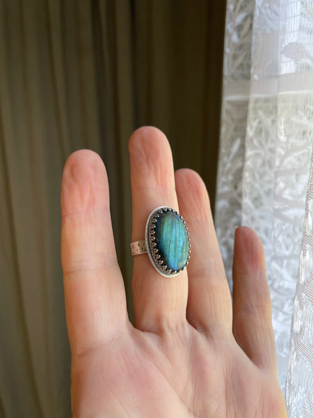 Labradorite in Sterling