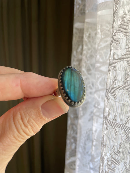 Labradorite in Sterling
