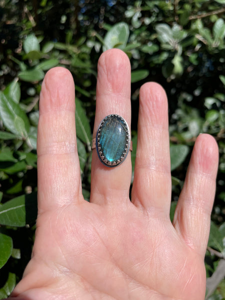 Labradorite in Sterling