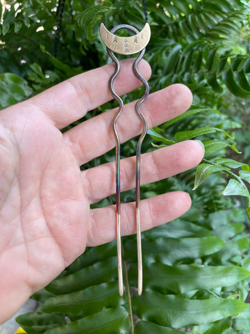 Bronze Moon Hair Fork